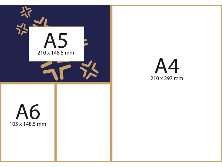 Adhésif format A5