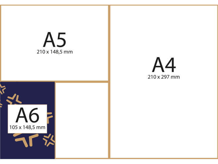 Adhésif format A6