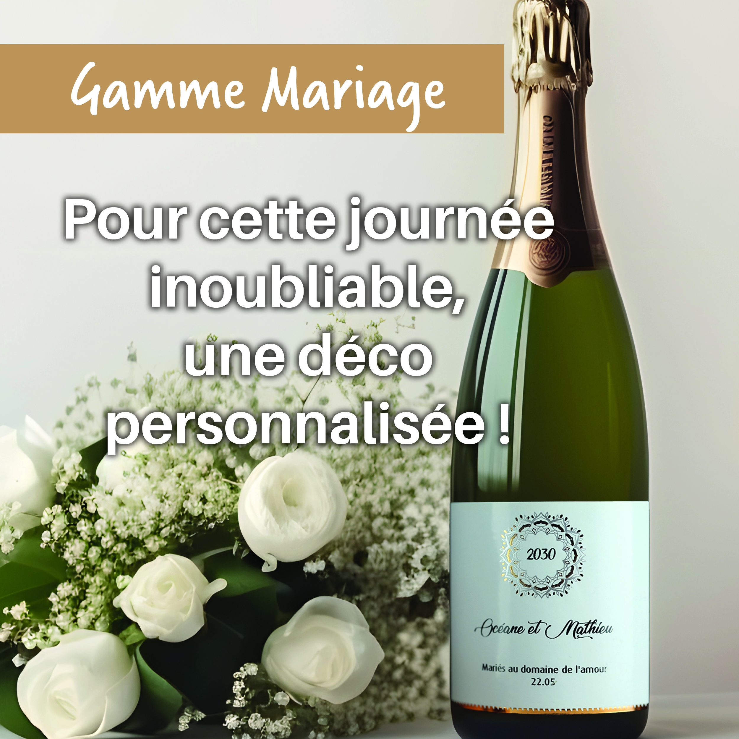 Gamme marriage : Pour cette journée inoubliable, une déco personnalisée !